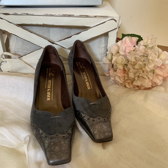 Peter Kaiser Suede Grey Heels - Picture 1 of 8